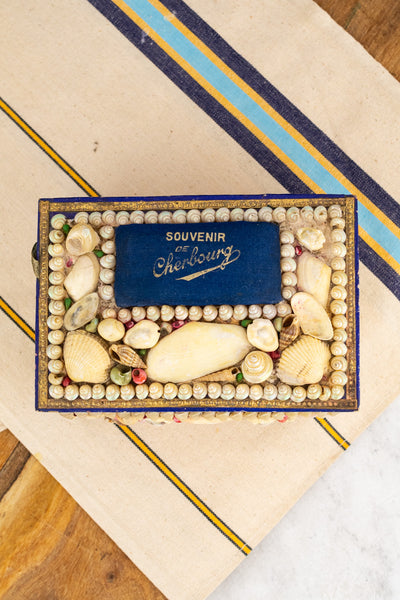 Vintage French Cherbourg Shell Box