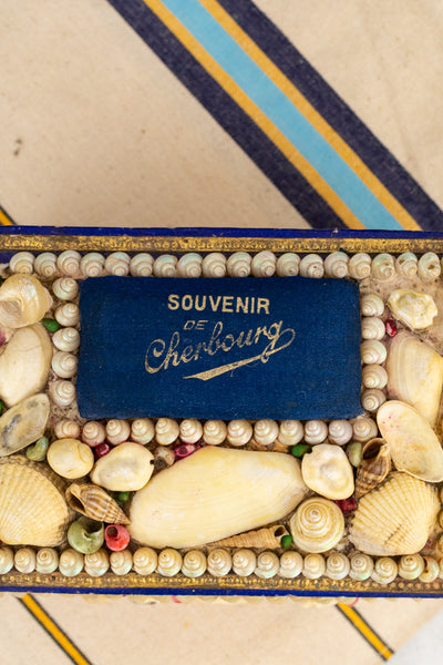 Vintage French Cherbourg Shell Box