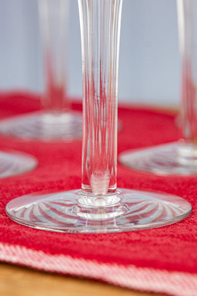 Vintage Hollow Stem Champagne Coupes - Set of 6