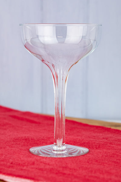 Vintage Hollow Stem Champagne Coupes - Set of 6