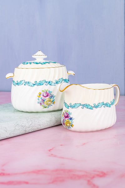 Vintage Minton Cream & Sugar Set