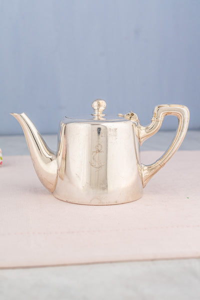 Vintage Silverplate Broggi Italian Navy Beverage Pot