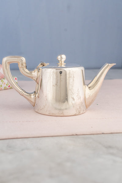 Vintage Silverplate Broggi Italian Navy Beverage Pot