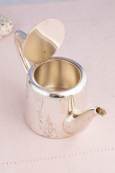 Vintage Silverplate Broggi Italian Navy Beverage Pot