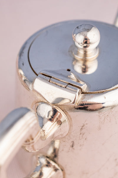 Vintage Silverplate Broggi Italian Navy Beverage Pot