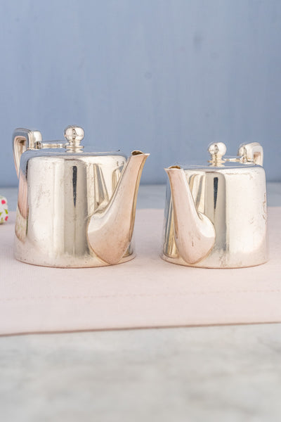 Vintage Silverplate Broggi Italian Navy Beverage Pot