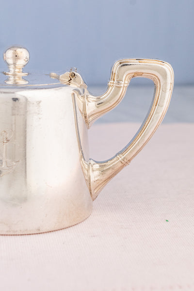 Vintage Silverplate Broggi Italian Navy Beverage Pot