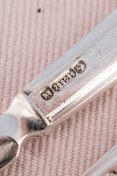 Vintage Silverplate Cunard White Star Line Fork & Knife Set
