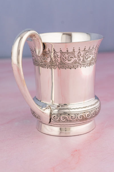 Vintage Silverplate English Mugs (Prices Vary!)