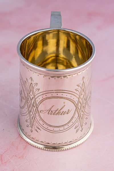 Vintage Silverplate English Mugs (Prices Vary!)