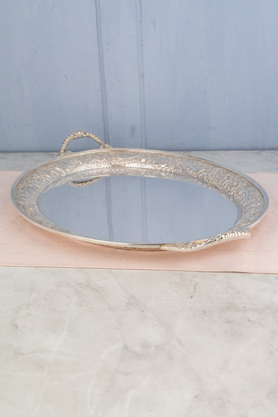 Vintage Silverplate Oval Tray