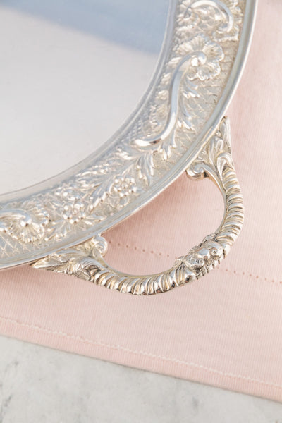 Vintage Silverplate Oval Tray