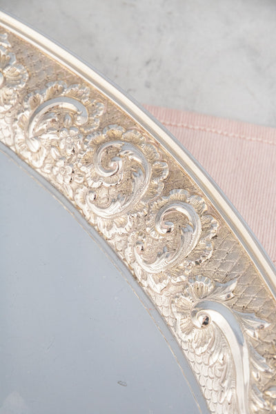 Vintage Silverplate Oval Tray