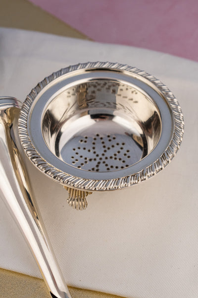 Antique Silverplate Wine Decanting Funnel