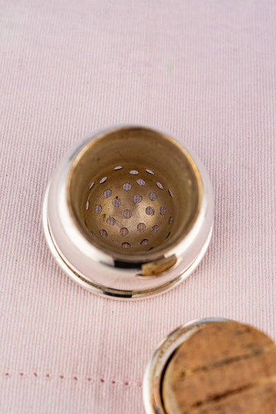 Vintage Glass & Silverplate Rooster Cocktail Shaker