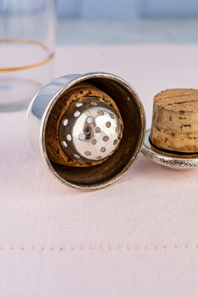 Vintage Glass & Silverplate Rooster Cocktail Shaker