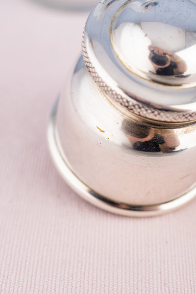 Vintage Glass & Silverplate Rooster Cocktail Shaker