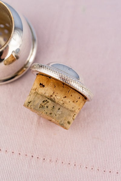 Vintage Glass & Silverplate Rooster Cocktail Shaker