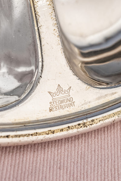 Vintage St. Edmund Restaurant Covered Silverplate Dish