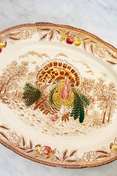 Vintage Turkey Platter