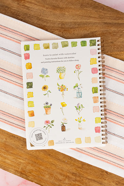 Les Fleurs Watercolor Workbook