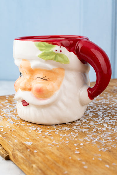 Winking Santa Claus Mug