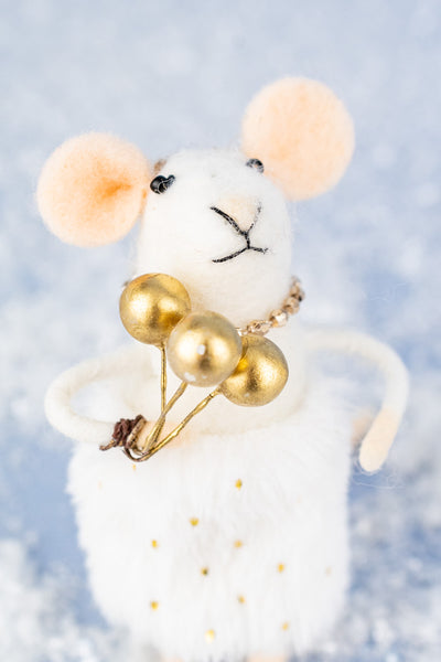 Wintry Willa & Wintertime Willoughby Mouse Ornaments