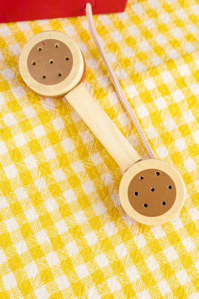 Wooden Rotary Phone Toy