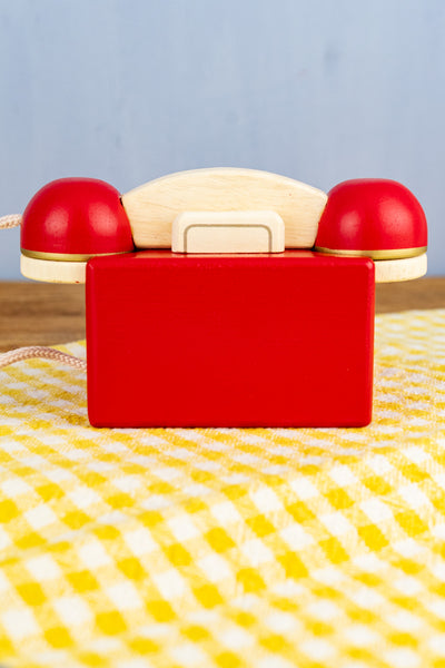 Wooden Rotary Phone Toy