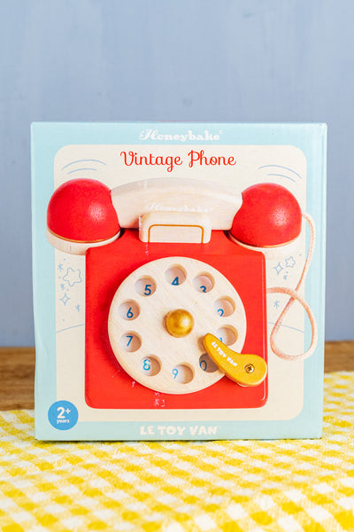 Wooden Rotary Phone Toy