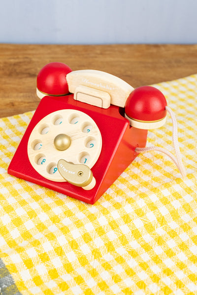 Wooden Rotary Phone Toy