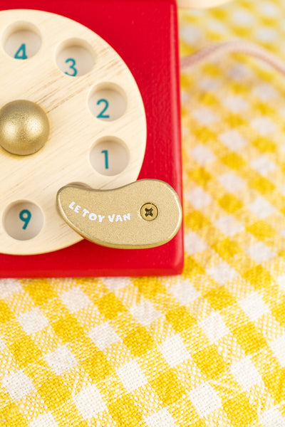 Wooden Rotary Phone Toy