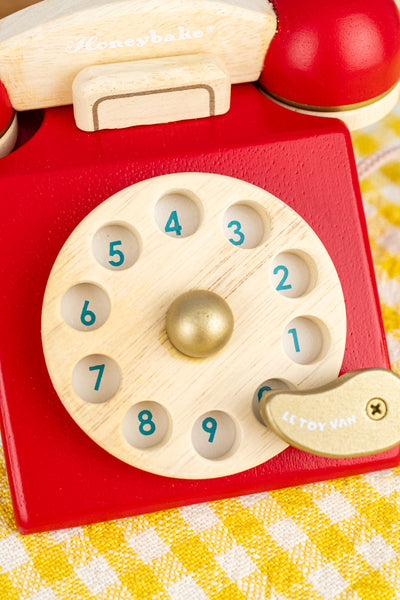 Wooden Rotary Phone Toy
