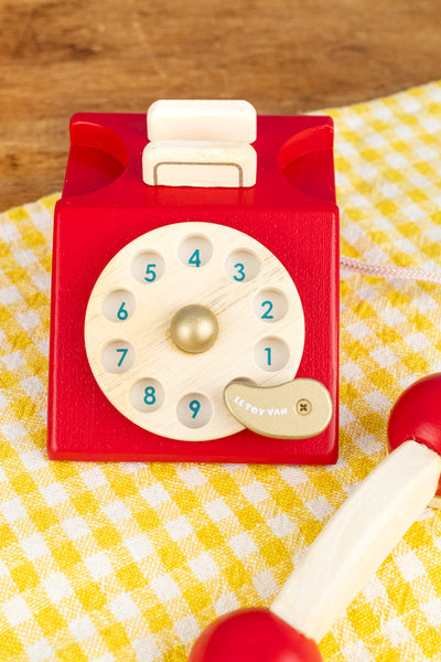 Wooden Rotary Phone Toy