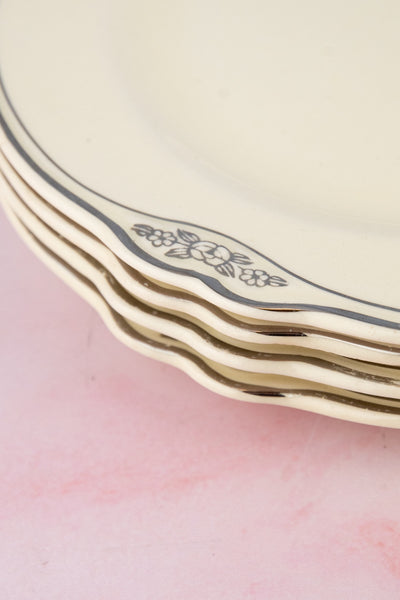 Vintage Homer Laughlin Appetizer Plates - Set of 4