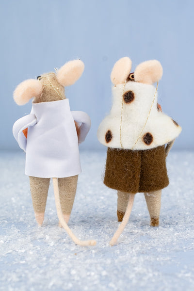 Bretzel Bernard & Boulangère Brigitte Mouse Ornaments