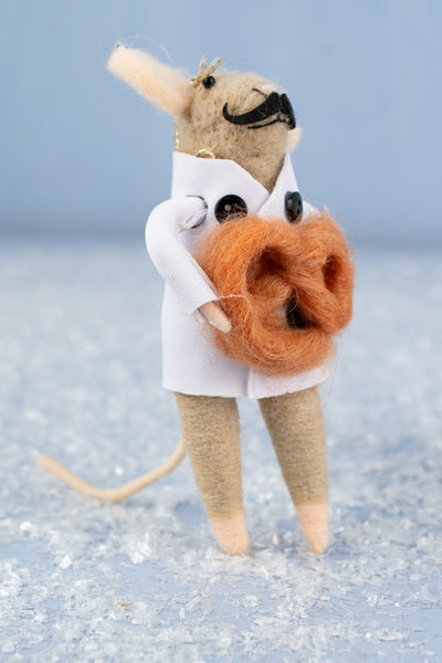 Bretzel Bernard & Boulangère Brigitte Mouse Ornaments