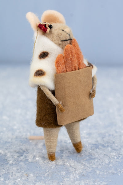 Bretzel Bernard & Boulangère Brigitte Mouse Ornaments