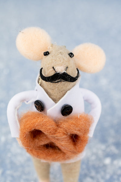 Bretzel Bernard & Boulangère Brigitte Mouse Ornaments