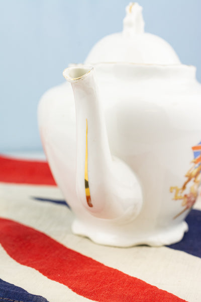 Antique Edward VII and Queen Alexandra 1902 Coronation Teapot