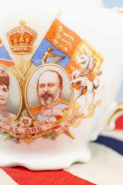 Antique Edward VII and Queen Alexandra 1902 Coronation Teapot