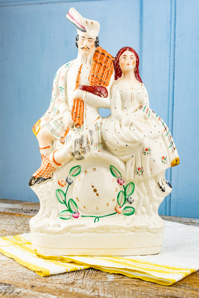 Antique Staffordshire Wedding Couple Figural
