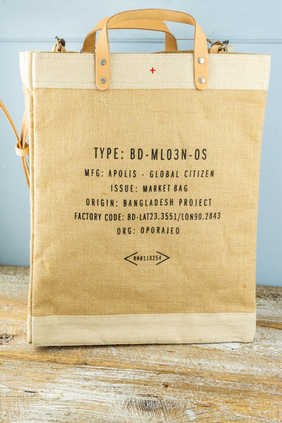Apolis P.O.S.H. Market Bag with Shoulder Strap