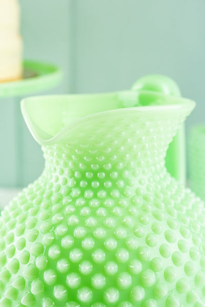 Jadeite Hobnail Pitcher