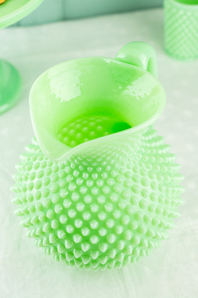 Jadeite Hobnail Pitcher