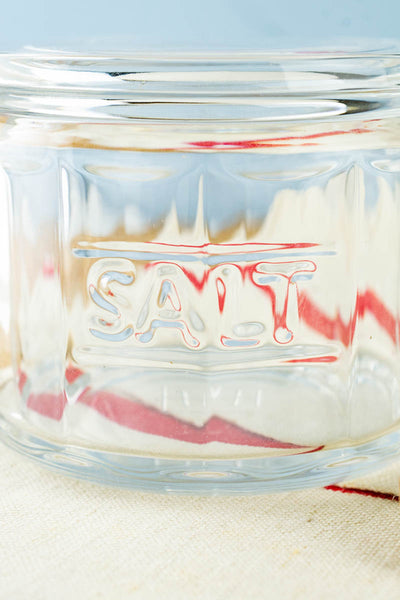 Glass Salt Pot With Scoop