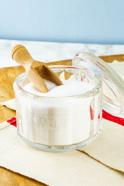 Glass Salt Pot With Scoop