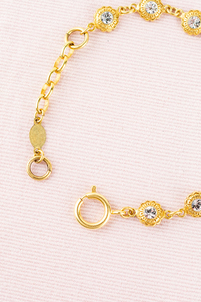 French Crystal Flower Bracelet