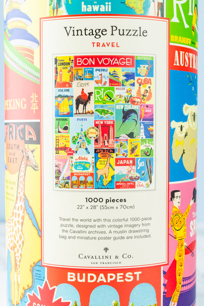 1000-Piece Bon Voyage Travel Jigsaw Puzzle