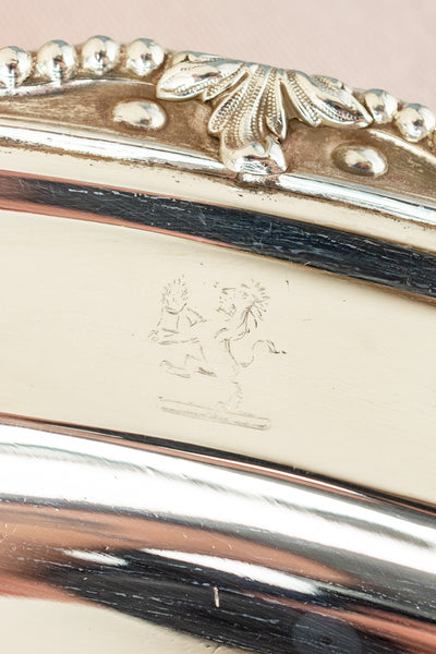 Antique Silverplate Oval Tray